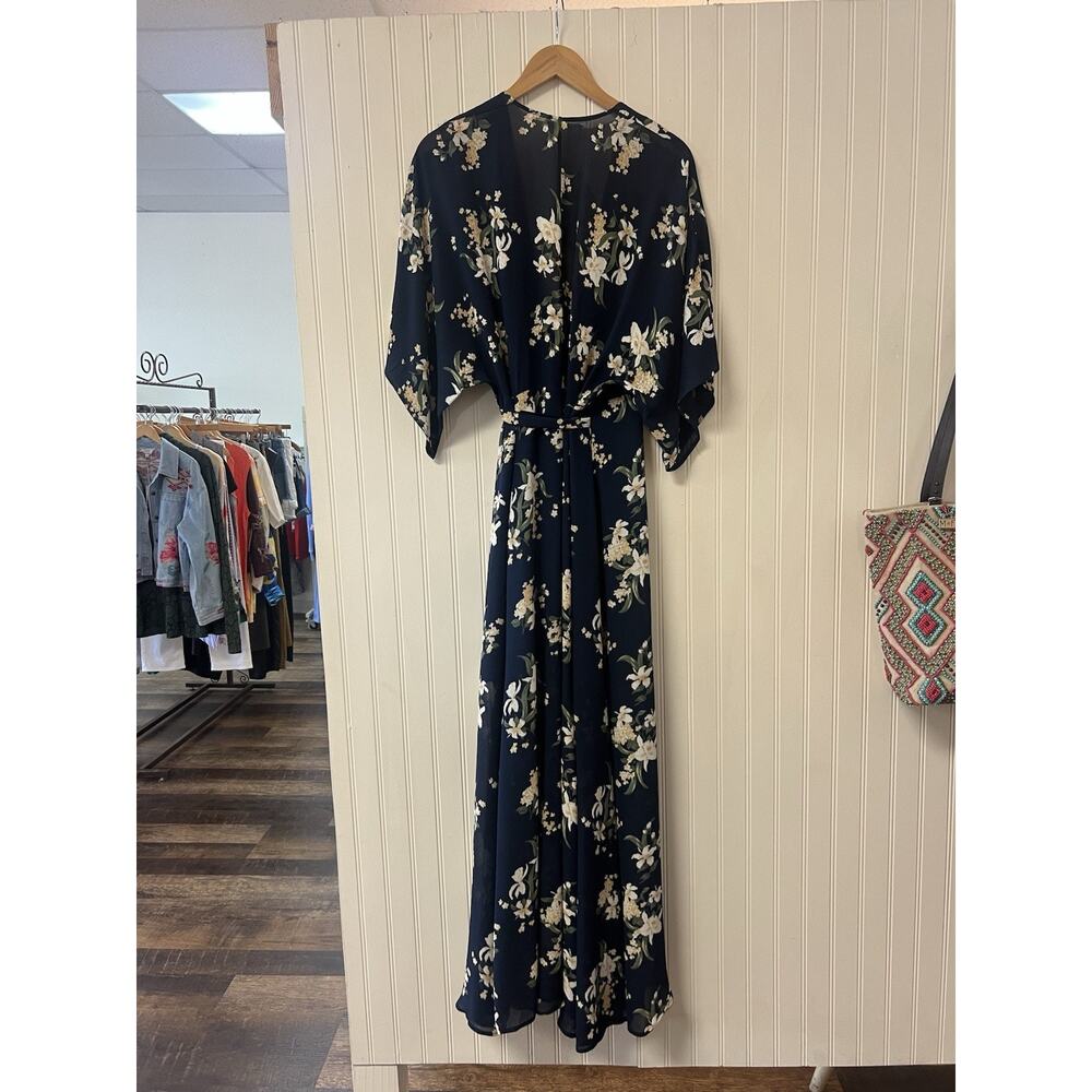 Reformation Winslow Dress XL Floral Navy Long Maxi Perfect Summer Wedding Dress - Picture 5 of 5
